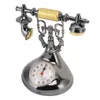 Vintage-Telefonwecker, einzigartig, elegant, genaue Zeit, Produktbild-Vorschau 4
