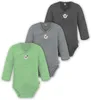normani 3er Pack Baby Merino Langarm Wickelbody Produktbild-Vorschau 1
