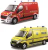 Renault Master Feuerwehr-Krankenwagen 1:50 Bburago 32008 Produktbild-Vorschau 3