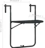 vidaXL Tavolo sospeso da balcone nero 60x64x83,5 cm in Anteprima dell’immagine prodotto 10