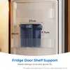 A water filter jug is placed on a shelf inside a refrigerator, with dimensions indicated. Podgląd zdjęcia produktu