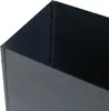A close-up view of the top corner of a black planter. Podgląd zdjęcia produktu