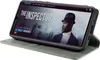 A smartphone in a flip case is displayed, showing a movie streaming interface on its screen. Produktbild-Vorschau