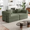 Sofa rozkładane typu "chenille" 2 w 1, z schowkiem w Podgląd zdjęcia produktu 1
