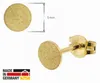 trendor Damen-Ohrringe 333 / 8K Gold Eismatt Ohrstecker ⌀ 5 Produktbild-Vorschau 4