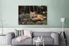 MuchoWow® - Leinwandbilder - Fuchs - Wald - Tier, Wandbild, Produktbild-Vorschau 2