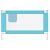 vidaXL Kleinkind-Bettschutzgitter Blau 120x25 cm Stoff Produktbild-Vorschau 3