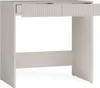 A light gray desk with two drawers, one of which is partially open. Produktbild-Vorschau