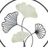Décoration murale "Ginkgo" en métal & bois, Ø 40 cm, Voir les images du produit 4