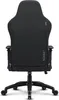 The back view of a black and gray gaming chair. Produktbild-Vorschau