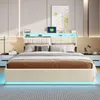 INONEFT Boxspringbett 140×200 mit LED &USB ,Polsterbett mit Produktbild-Vorschau 10