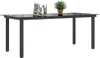 vidaXL Zahradní stůl černý 190x90x74 cm Hliník a sklo Náhled obrázku produktu 3