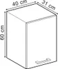 Hängeschrank Vicco R-Line Artisan-Eiche 40 cm, Model 49136 Produktbild-Vorschau 3