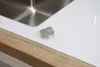 Küchenspüle Glas Einbauspüle Edelstahl Spüle 86 x 50 Weiß Produktbild-Vorschau 7