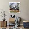 Poster - Poster ohne Rahmen - Alt Lokomotive Berge - 60x60 Produktbild-Vorschau 6