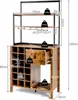 A diagram showing a wine cabinet with dimensions and weight capacities. Podgląd zdjęcia produktu