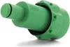 A green plastic spout with a black O-ring, likely for a fuel or water container. Produktbild-Vorschau