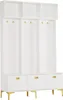 MODFU Meuble d’Entrée Blanc - Portemanteau Moderne avec Voir les images du produit 9