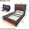 Letto imbottito letto singolo 90 x 200, testata contenitore Anteprima dell’immagine prodotto 2