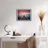 Gerahmtes Poster - Schwarzer Rahmen - Brücke Rosa Himmel - Produktbild-Vorschau 6