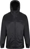 A black hooded jacket with a zipper. Produktbild-Vorschau