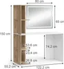 Schminktisch Vicco Tower Weiß/Sonoma 122.2 cm mit Produktbild-Vorschau 3