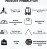 Product information with icons and text. Náhľad obrázku produktu
