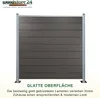 Woodstore24 - WPC Sichtschutzzaun - anthrazit – 2 x Zaun & Produktbild-Vorschau 3