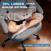 A person sitting cross-legged in a gaming chair, holding a game controller. Produktbild-Vorschau