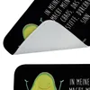 Mr. & Mrs. Panda fußmatte bad Avocado Glücklich - Schwarz - Produktbild-Vorschau 5