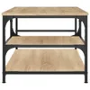vidaXL Stolik kawowy dąb sonoma 90x49x40 cm materiał Podgląd zdjęcia produktu 5