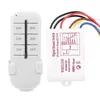 A white wireless remote control and a white receiver unit with wires are shown against a white background. Náhľad obrázku produktu
