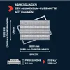 POLENTEX Aluminium Fußmatte für Türen mit Rahmen 90x60 cm, Produktbild-Vorschau 6