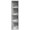 Eckregal Betongrau 33x33x132 cm Holzwerkstoff Produktbild-Vorschau 4
