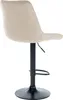 2er Set Barhocker Toni Samt schwarz - creme Produktbild-Vorschau 5
