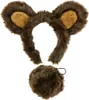A set of bear costume accessories, including a headband with ears and a separate tail, laid out against a white background. Produktbild-Vorschau