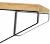 Półki ścienne loft 3 szt wiszące dąb czarny metal do salonu Podgląd zdjęcia produktu 9