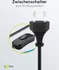 Euro Netzkabel mit Schalter Eurostecker  abisolierte Produktbild-Vorschau 8