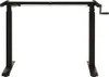 A black, manually height-adjustable desk frame with a crank on the right side, shown against a white background. Voir les images du produit
