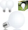 Three white LED light bulbs are shown, with one in the foreground and two in the background. A product box is also visible in the upper right corner. Produktbild-Vorschau
