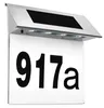 Deuba Numero Civico Solare Illuminato 4 LED Acciaio Inox Anteprima dell’immagine prodotto 1