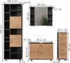 Badmöbel-Set Vicco Ilias Goldkraft Eiche/Anthrazit 4 Teile, Produktbild-Vorschau 2