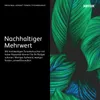 A black panel with text and a background image of large green leaves. Produktbild-Vorschau
