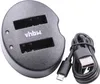 vhbw Dual Micro-USB Ladegerät kompatibel mit Nikon Coolpix Produktbild-Vorschau 1