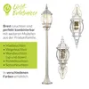 Rustikale Außenlampe Wand in Weiß Gold E27 IP44 Laterne Produktbild-Vorschau 3