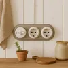 Cadre porcelaine rétro apparent triple I QR1 gris-beige Voir les images du produit 6