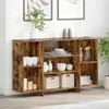 vidaXL Kredens dąb wędzony 120x30x75 cm materiał Podgląd zdjęcia produktu 1