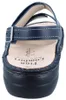 FINN COMFORT Milos Damen Sandalen blau atlantic Glattleder Produktbild-Vorschau 3