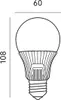 LED žárovka E27 A60 9W = 60W 810lm 6500K Cold 220° KOBI Náhled obrázku produktu 2