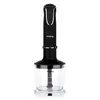 A black and silver H.Koenig immersion blender with a clear plastic container is shown against a white background. Anteprima dell’immagine prodotto